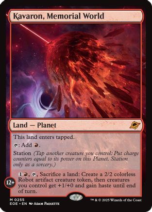 Kavaron, Memorial World  (EOE-255) - Edge of Eternities Foil