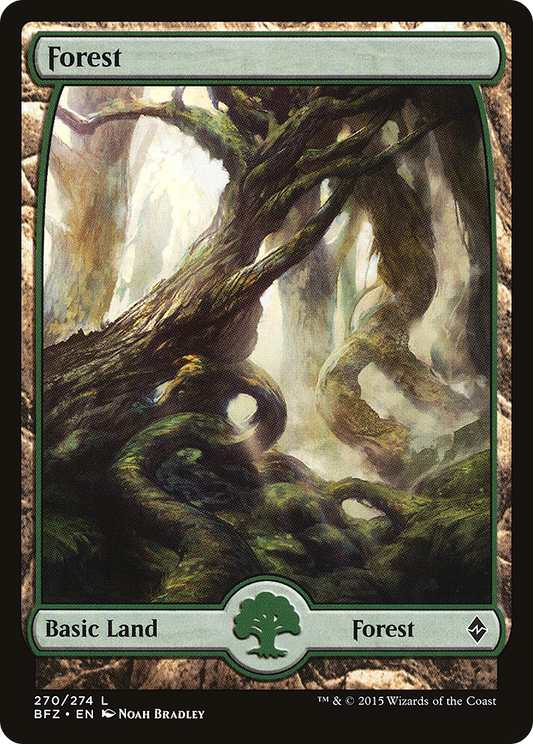Forest (BFZ-270) - Battle for Zendikar Foil