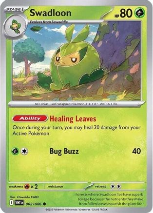 Swadloon (2/086) - SV White Flare Reverse Holofoil - Common