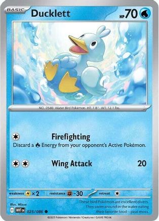 Ducklett (25/086) - SV White Flare Reverse Holofoil - Common