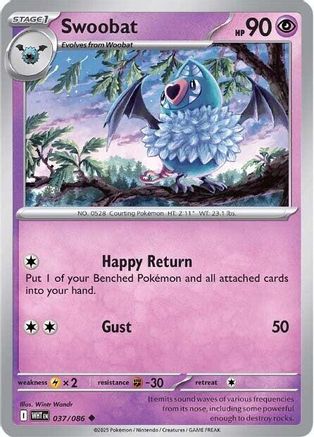 Swoobat (37/086) - SV White Flare  - Uncommon