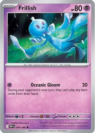 Frillish (44/086) - SV White Flare Reverse Holofoil - Common