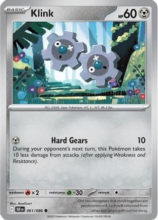 Klink (61/086) - SV Black Bolt Reverse Holofoil - Common