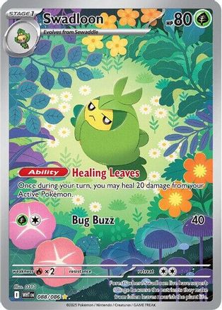 Swadloon (88/086) - SV White Flare Holofoil - Illustration Rare