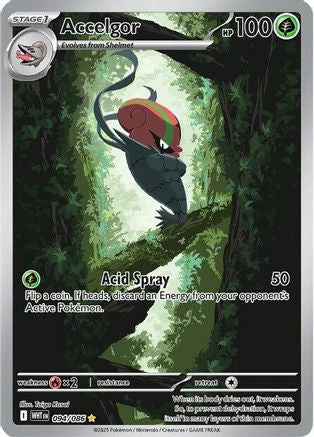 Accelgor (94/086) - SV White Flare Holofoil - Illustration Rare