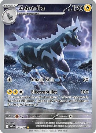 Zebstrika (115/086) - SV White Flare Holofoil - Illustration Rare
