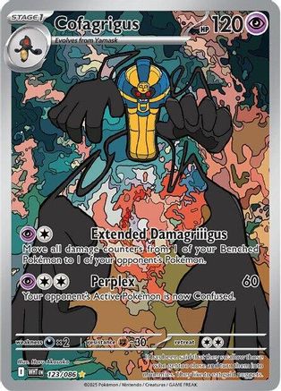 Cofagrigus (123/086) - SV White Flare Holofoil - Illustration Rare