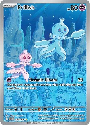 Frillish (126/086) - SV White Flare Holofoil - Illustration Rare