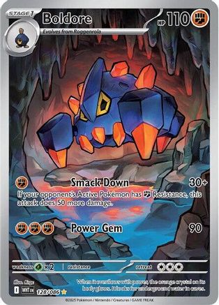 Boldore (128/086) - SV White Flare Holofoil - Illustration Rare