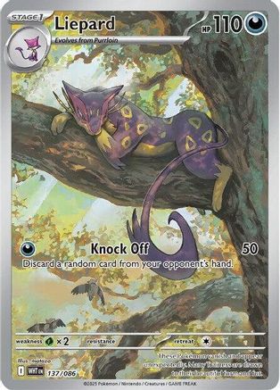 Liepard (137/086) - SV White Flare Holofoil - Illustration Rare