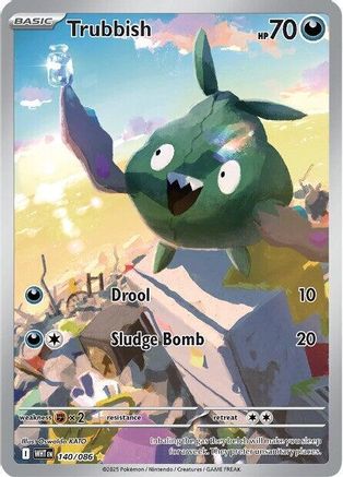Trubbish (140/086) - SV White Flare Holofoil - Illustration Rare