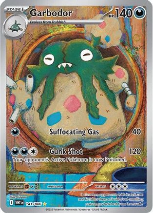 Garbodor (141/086) - SV White Flare Holofoil - Illustration Rare