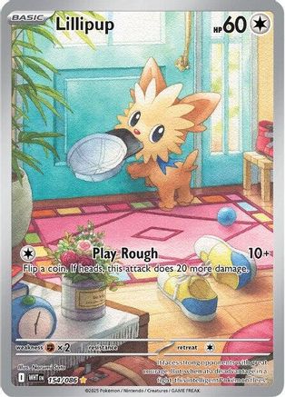 Lillipup (154/086) - SV White Flare Holofoil - Illustration Rare