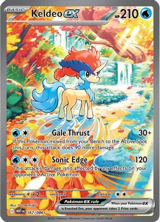 Keldeo ex (167/086) - SV White Flare Holofoil - Special Illustration Rare