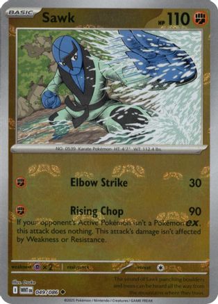 Sawk (Master Ball Pattern) (49/086) - SV White Flare Holofoil - Uncommon