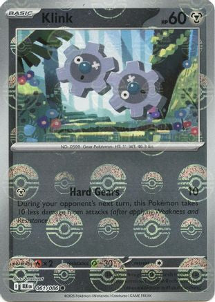 Klink (Poke Ball Pattern) (61/086) - SV Black Bolt Holofoil - Common