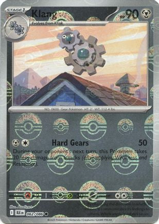 Klang (Poke Ball Pattern) (62/086) - SV Black Bolt Holofoil - Common