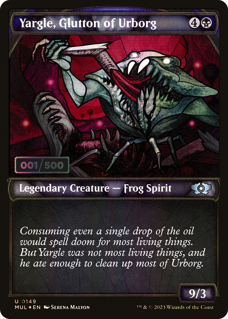 Yargle, Glutton of Urborg (MUL-149Z) - Multiverse Legends: (Showcase) Foil