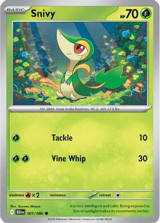 Snivy (1/086) - SV Black Bolt  - Common