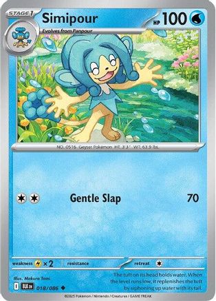 Simipour (18/086) - SV Black Bolt Reverse Holofoil - Uncommon