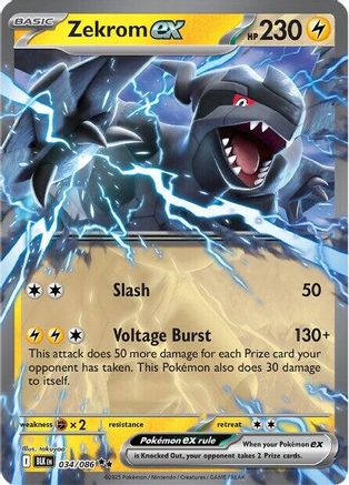 Zekrom ex (34/086) - SV Black Bolt Holofoil - Double Rare