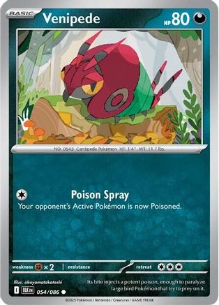 Venipede (54/086) - SV Black Bolt  - Common