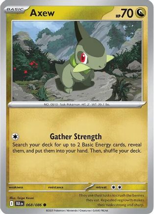 Axew (68/086) - SV Black Bolt Reverse Holofoil - Common
