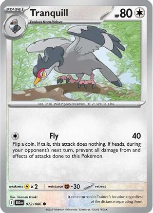 Tranquill (72/086) - SV Black Bolt  - Common