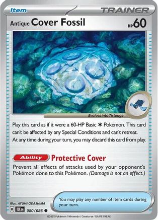 Antique Cover Fossil (80) - SV Black Bolt  - Common