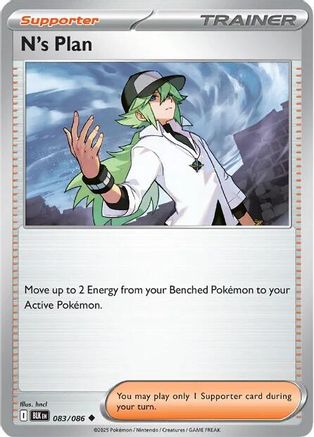 N's Plan (83/086) - SV Black Bolt Reverse Holofoil - Uncommon