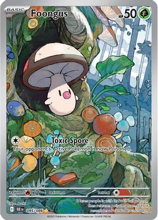 Foongus (95/086) - SV Black Bolt Holofoil - Illustration Rare