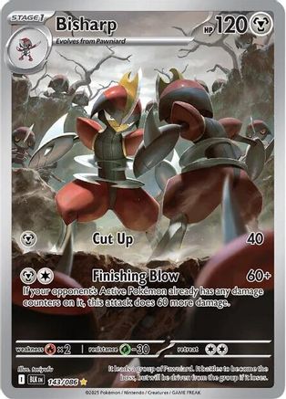 Bisharp (143/086) - SV Black Bolt Holofoil - Illustration Rare