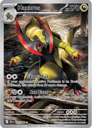 Haxorus (147/086) - SV Black Bolt Holofoil - Illustration Rare