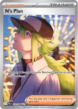 N's Plan (170/086) - SV Black Bolt Holofoil - Special Illustration Rare