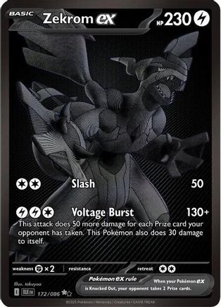 Zekrom ex (172/086) - SV Black Bolt Holofoil - Black White Rare