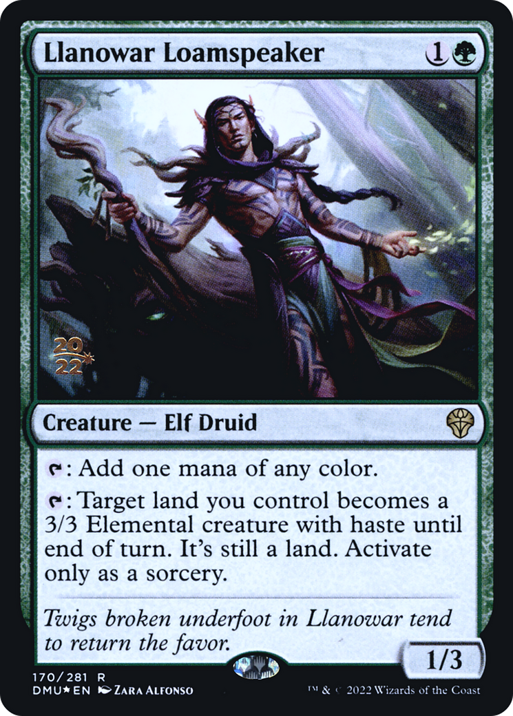 Llanowar Loamspeaker (PRE-170S) - Dominaria United Promos (Prerelease) Foil