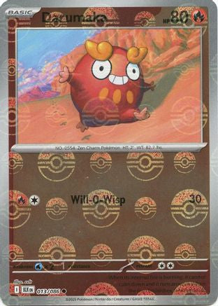Darumaka (Poke Ball Pattern) (13/086) - SV Black Bolt Holofoil - Common