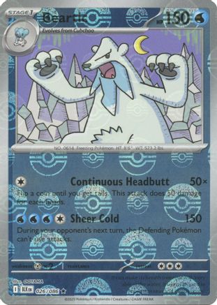 Beartic (Poke Ball Pattern) 026/086 - SV Black Bolt Holofoil - Rare