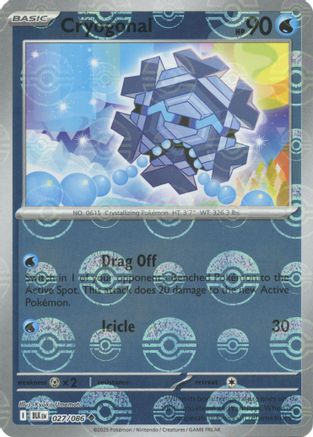 Cryogonal (Poke Ball Pattern) (27/086) - SV Black Bolt Holofoil - Uncommon