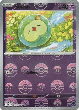 Solosis (Poke Ball Pattern) (37/086) - SV Black Bolt Holofoil - Common