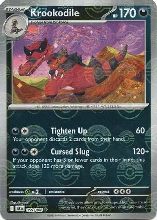 Krookodile (Poke Ball Pattern) (59/086) - SV Black Bolt Holofoil - Uncommon