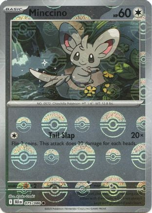 Minccino (Poke Ball Pattern) (75/086) - SV Black Bolt Holofoil - Common