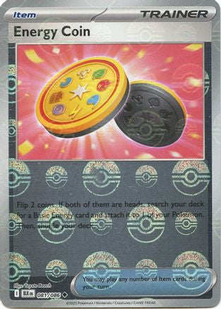 Energy Coin (Poke Ball Pattern) (81) - SV Black Bolt Holofoil - Uncommon