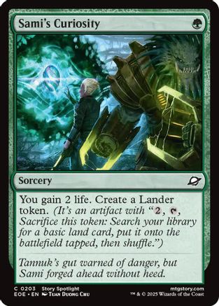 Sami's Curiosity  (EOE-203) - Edge of Eternities Foil