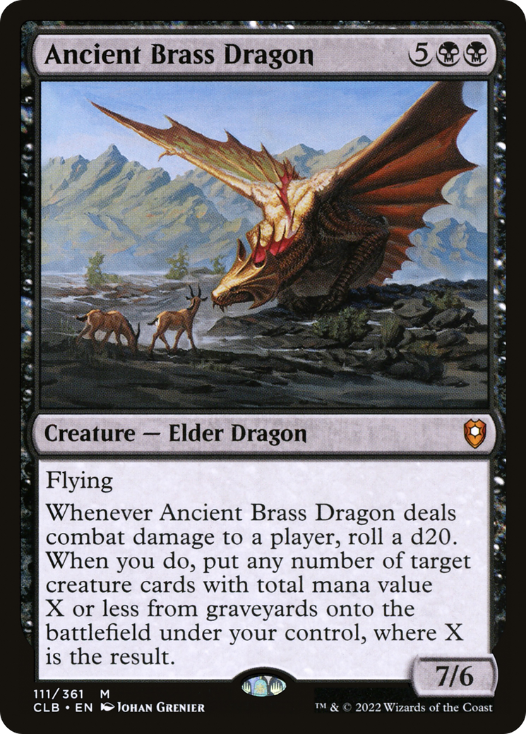 Ancient Brass Dragon (CLB-111) - Commander Legends: Battle for Baldur's Gate