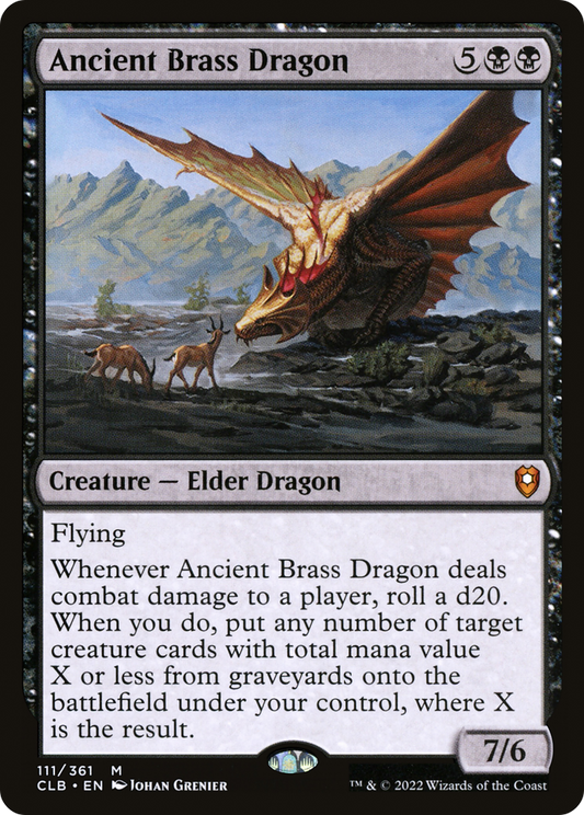 Ancient Brass Dragon (CLB-111) - Commander Legends: Battle for Baldur's Gate