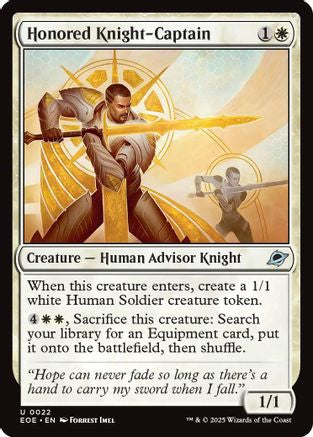 Honored Knight-Captain  (EOE-022) - Edge of Eternities Foil