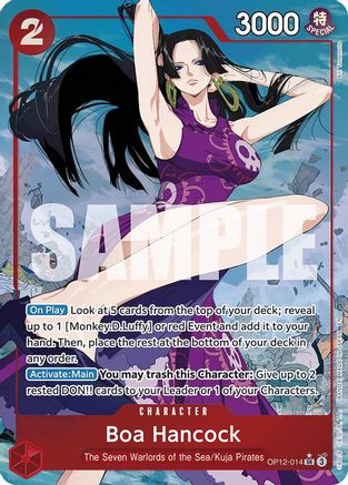 (OP12-014) Boa Hancock (Alternate Art) - Legacy of the Master Foil