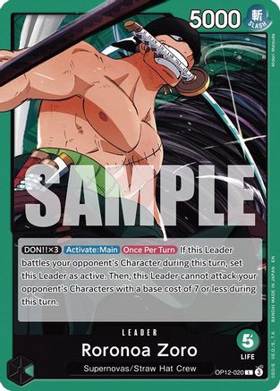 (OP12-020) Roronoa Zoro (020) - Legacy of the Master Normal