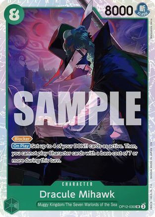 (OP12-030) Dracule Mihawk - Legacy of the Master Foil